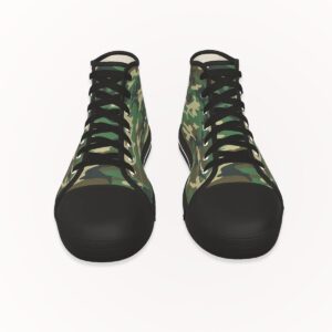 High-top Sneakers Camo Canvas, Front Side