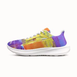 Low-top sneakers with mesh lining and MD sole, Rainbow, left