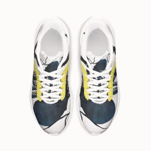 Low-Top sneakers with Mesh Top Lining and Md Sole, Blue Octopus print, Top view