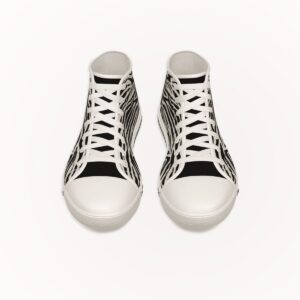 High-Top Sneakers for women Canvas Zebra, Front Side