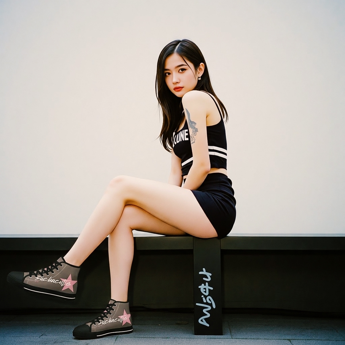 Footwear Women Y2K High Top Canvas Sneakers Such A Cutie