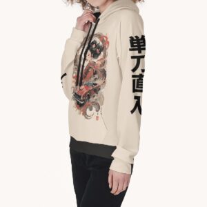 Hoodie Women Harajuku Vintage Japanese Sumi E Ink Geisha. 2