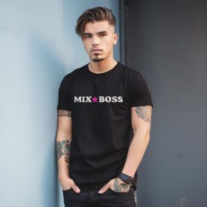 Printed T-shirt with Mixboss logo print