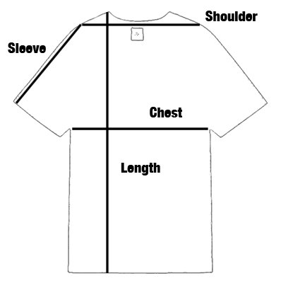 cotton tee size chart