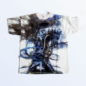 Printed T-shirt for men with Dreaming AI 3D print