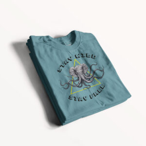 Printed T-shirt for men Graffiti Elephant Stay Wild Stay Free print