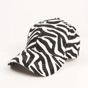 Baseball Cap Zebra Pattern