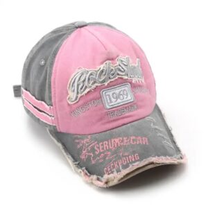 caps-baseball-cap-washed-cotton-retro-embroidery-rock-skank-jamaica-pink