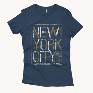 Printed T Shirt Men New York Urban