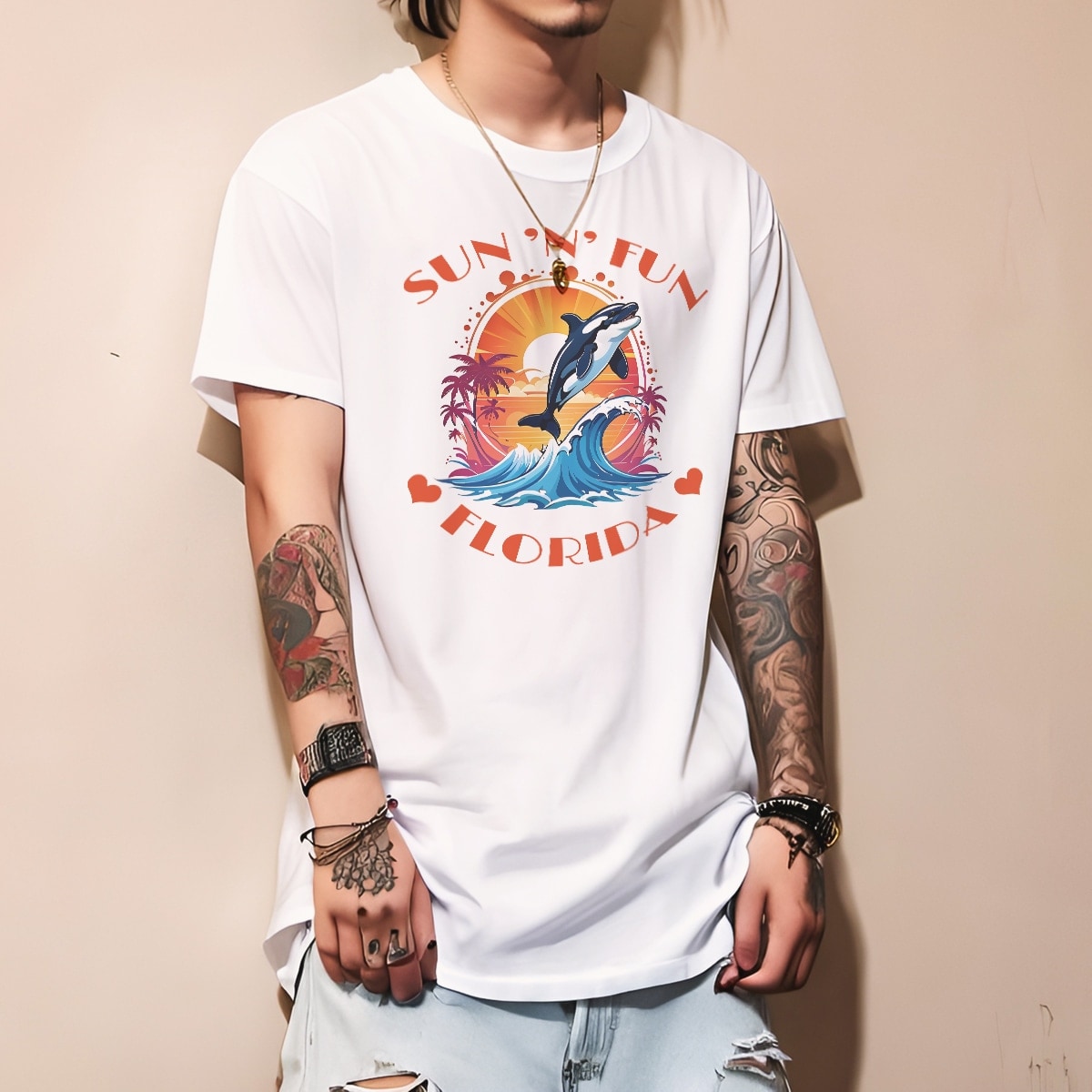 T Shirt Men Yipe Tee Sun And Fun Florida