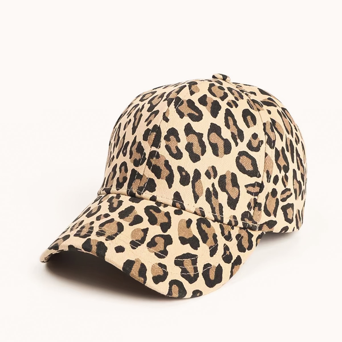 Baseball Cap Leopard Pattern Print