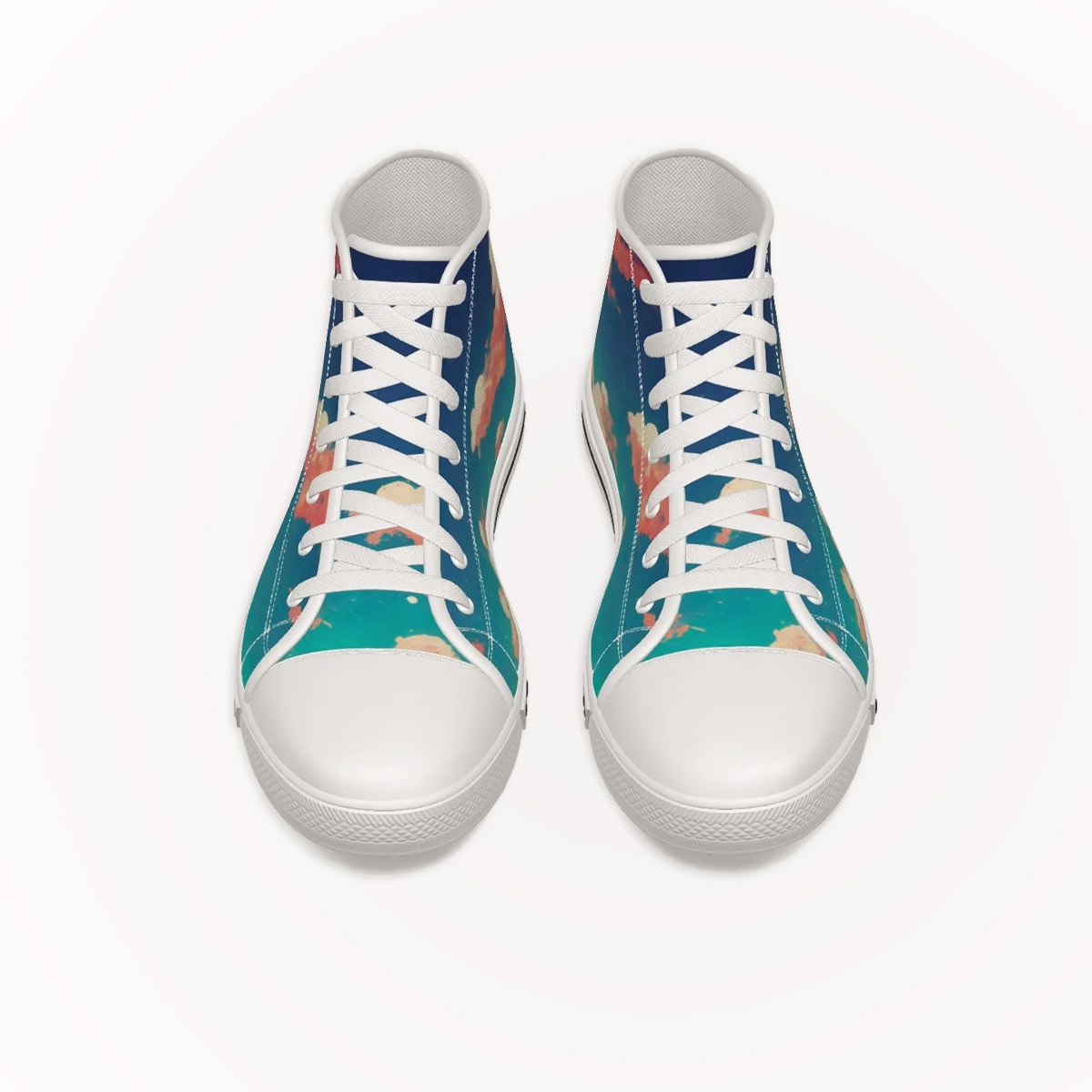 High Top Sneakers Manga Skies Front Side