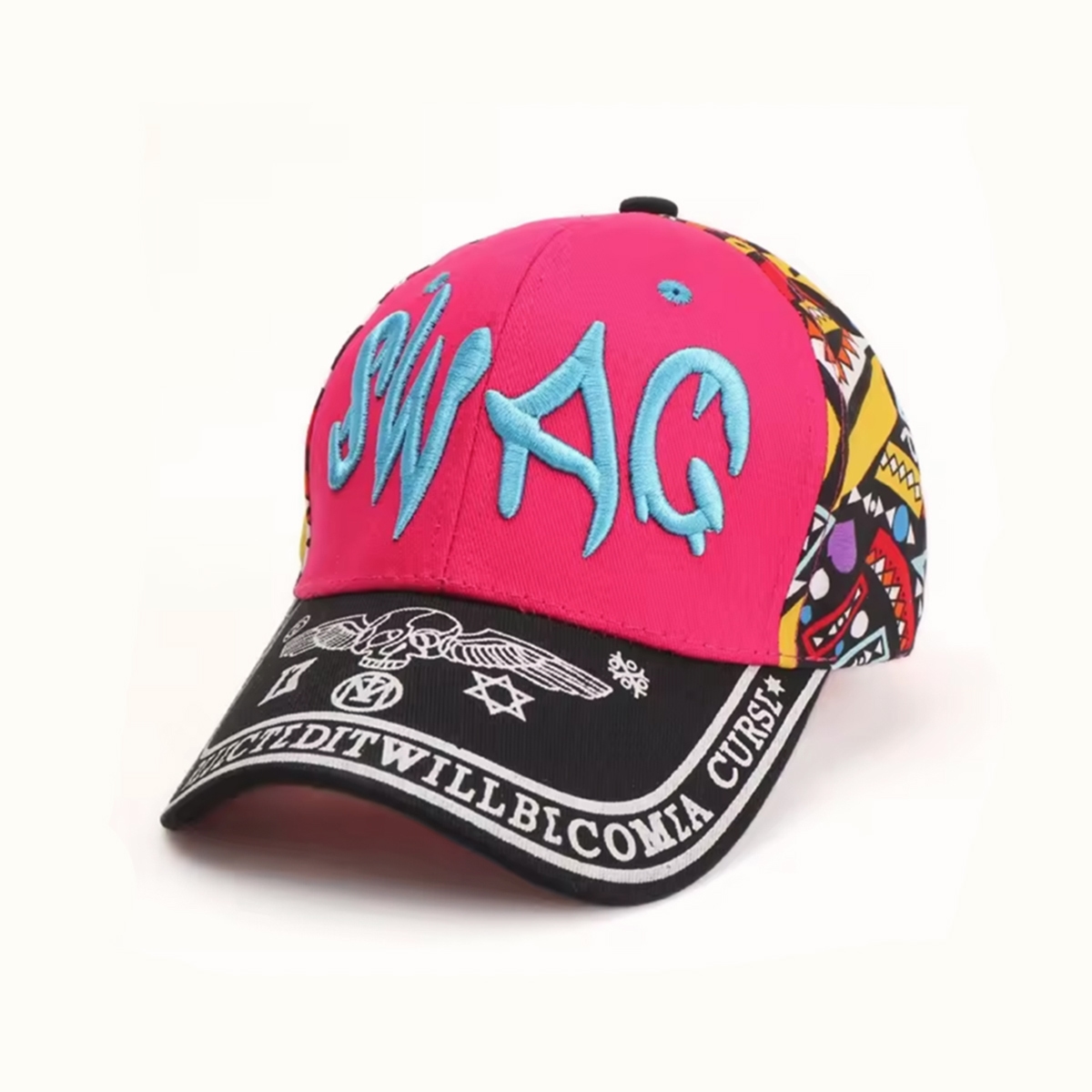 Caps 3D embroidery street fashion cotton baseball cap swag rose