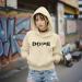 Hoodie women classic beige pull over hoodie DOPE