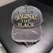 Caps distressed washed vintage embroidered denim baseball cap the black black