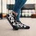 Footwear women y2k cow print high top sneakers cool cow, close up