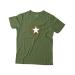 T-shirt for men printed with World War 2 Allied Star emblem, army green