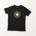 Printed T-shirt for men with World war 2 Allied Star emblem, black