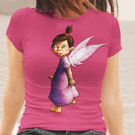 T-shirt for women with fantasy Naughty Angel print