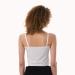 Cropped Lace camisole for women with purple snake print, backside