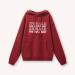 Hoodie for women with pocket and draw strings red color