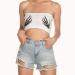 Tube top for women with skeleton hands