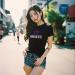 T Shirt Women Yipe Graphic Tee Brand New Bitch Color Black