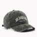 Cotton retro embroidery baseball cap dark grey color