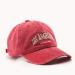 Cotton retro embroidery baseball cap red color
