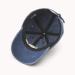 Cotton retro embroidery baseball cap blue color, inside view