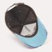 Washed cotton embroidery retro cap dark blue color, inside view