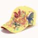 Mini Butterfly Embroidery Sequins Bling Baseball Cap Yellow