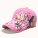 Mini Butterfly Embroidery Sequins Bling Baseball Cap Pink
