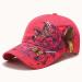 Mini Butterfly Embroidery Sequins Bling Baseball Cap Watermelon