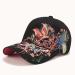 Mini Butterfly Embroidery Sequins Bling Baseball Cap Black