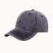 caps-plain-baseball-snapback-cap-sandwashed-cotton-classic-cap-black-side-view