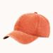 Classic Sandwashed Cotton Baseball Cap Orange