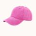 caps-plain-baseball-snapback-cap-sandwashed-cotton-classic-cap-pink