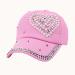 caps-baseball-cap-rhinestone-snapback-denim-bling-cap-pink