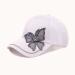 Fashion sequins bling cap white color