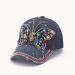 Sequins Butterfly Bling Baseball Cap Dark Blue