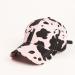 Baseball Cap Pink Cow Pattern