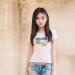 printed T-shirt women Chicha Chicka print, white color