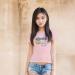 Printed T-shirt women Chicha Chicka print, pastel pink