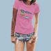 T-shirt women Chicha Chicka print, color pink