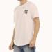 Printed T-shirt for men with Chinese dragon, pink color, front side