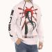 Printed Hoodie for Men Zip-Up Japanese Girl of the Rising Sun, Side View