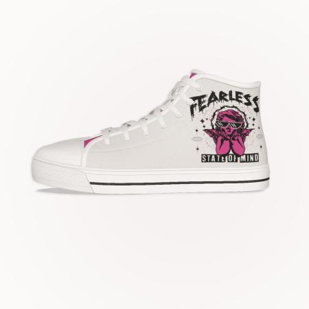 Footwear Women High Top Canvas Shoe Fearless State Of Mind Right Side