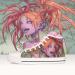 High Top Canvas Sneakers Manga Demon Girl ,Manga Smile