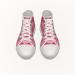 Footwear Women High Top Canvas Shoe Pink Heart Front Side